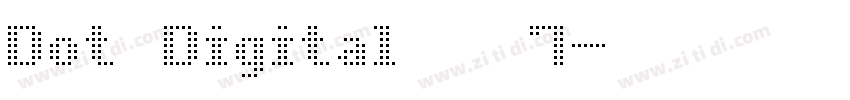 Dot Digital   7字体转换